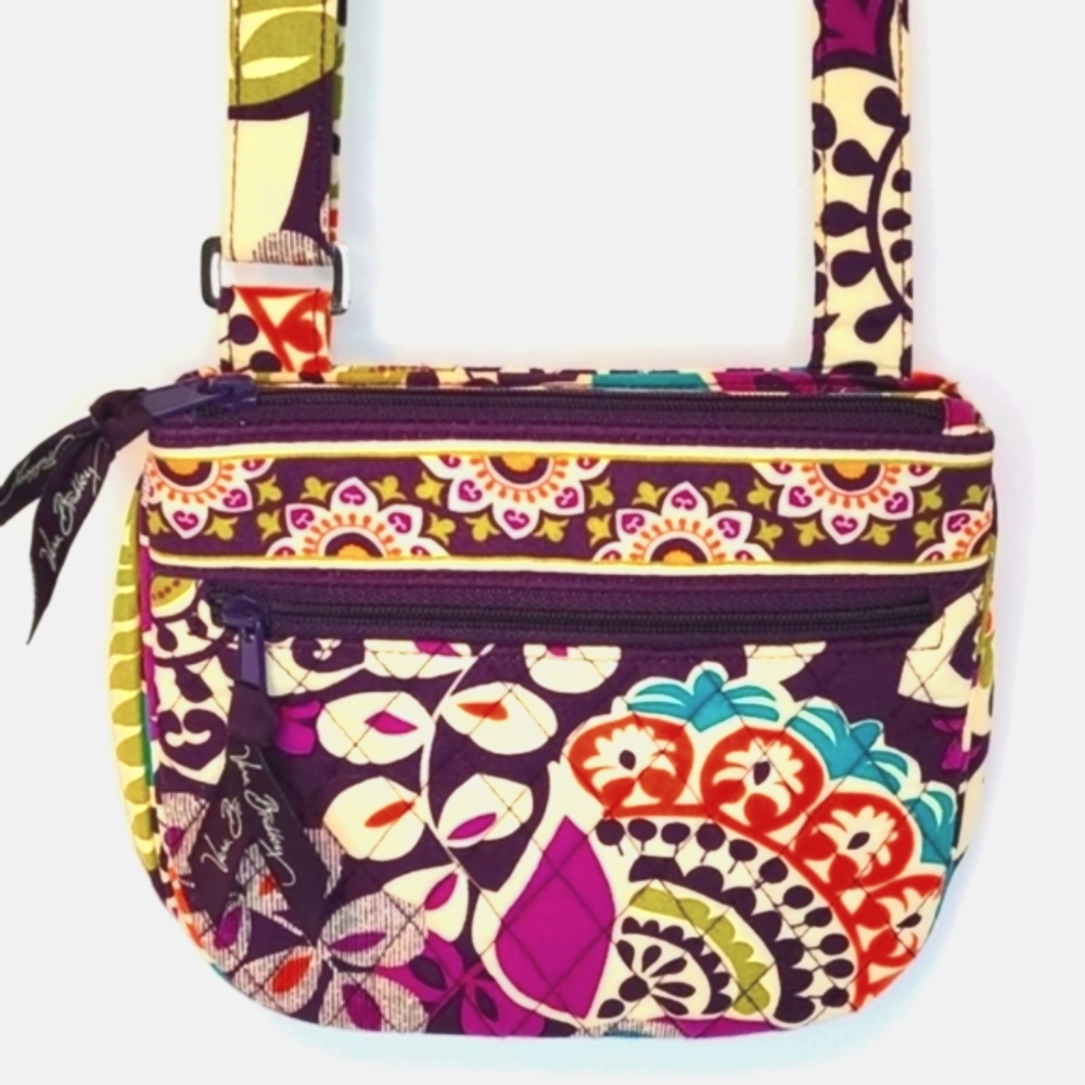 VERA BRADLEY ▪︎ LITTLE FLAP HIPSTER CROSSBODY ▪︎ PLUM CRAZY